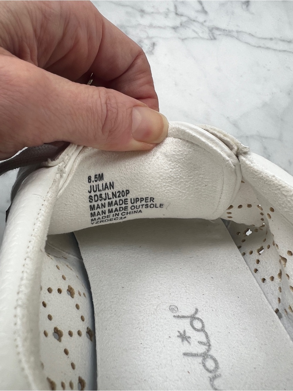 Splendid White Women's Perforated Julian Sneakers NWOB - Picture 5 of 10